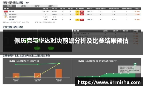 佩历克与华达对决前瞻分析及比赛结果预估